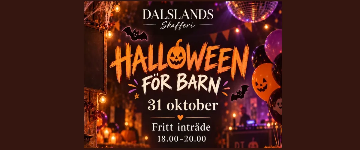 Halloween för barn på Dalslands Skafferi