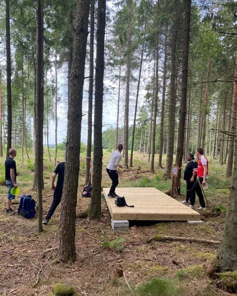 Uddetorp discgolfpark i Skara, hål 6