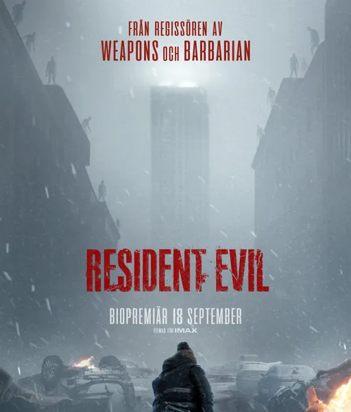 En filmaffisch för Resident Evil.