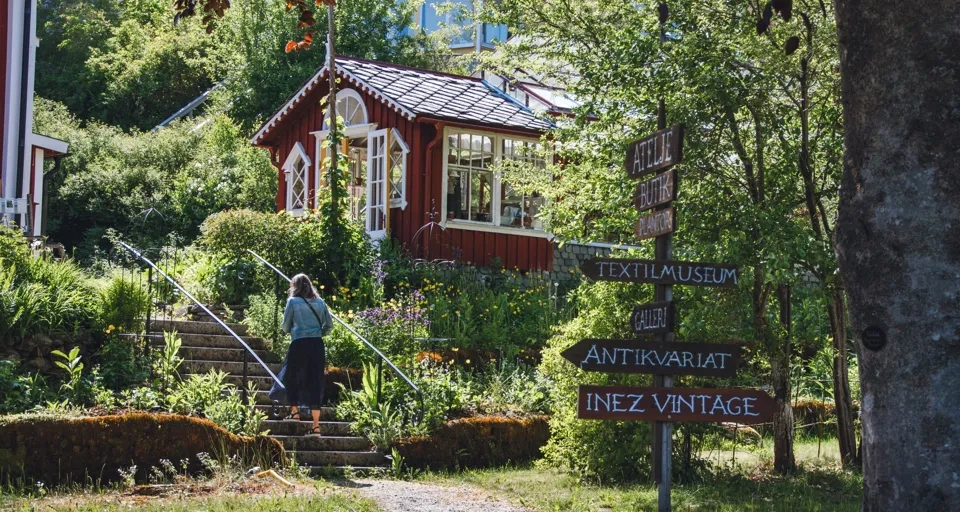Besöksträdgård i Dalsland.