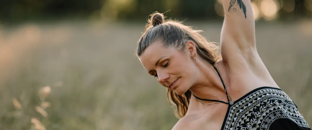 Yoga på stranden