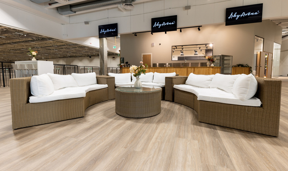 Receptionen till Åby Arena