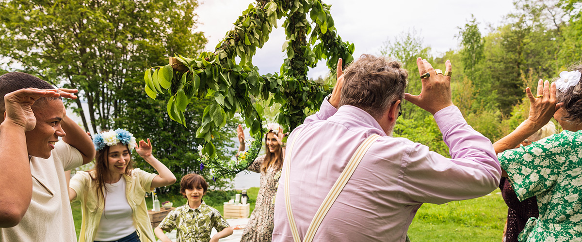 Midsommarfirande i Bruksvilleparken