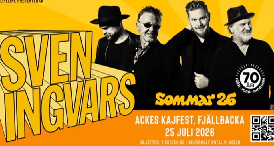 En affisch för en konsert med en grupp män.