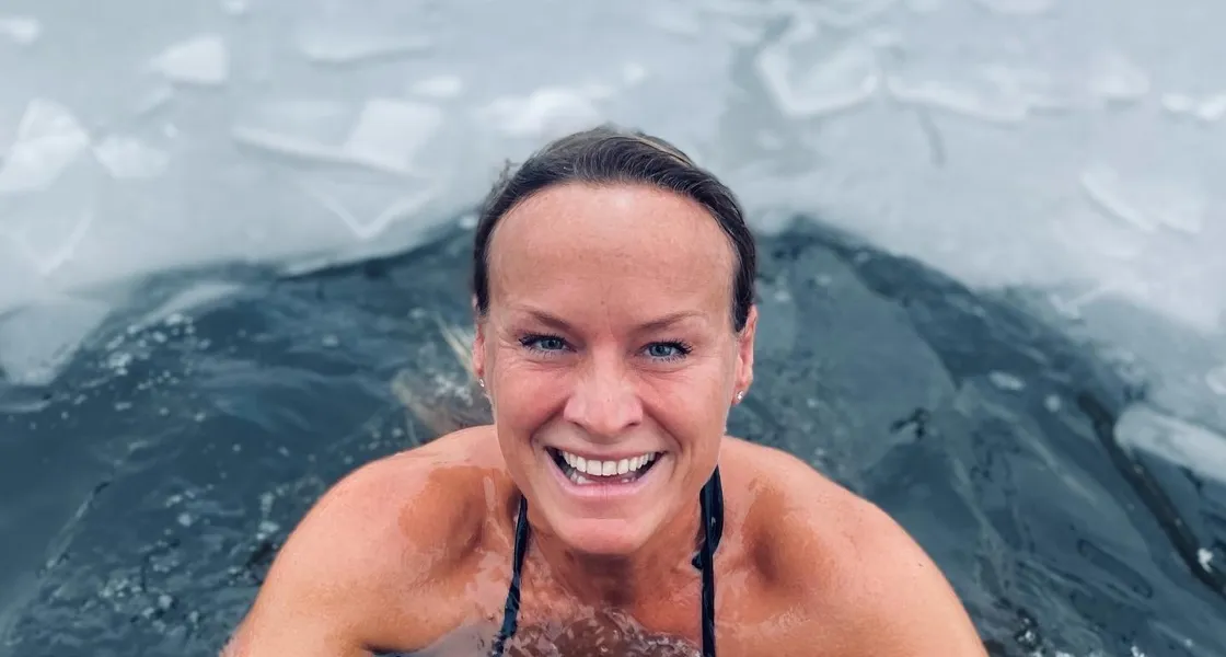 Vinterbada på Gräsviken