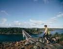 Cykling på Stenungsön, vy över Tjörnbroarna