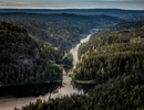 Flygfoto över Flottarleden sett från Kaserna.