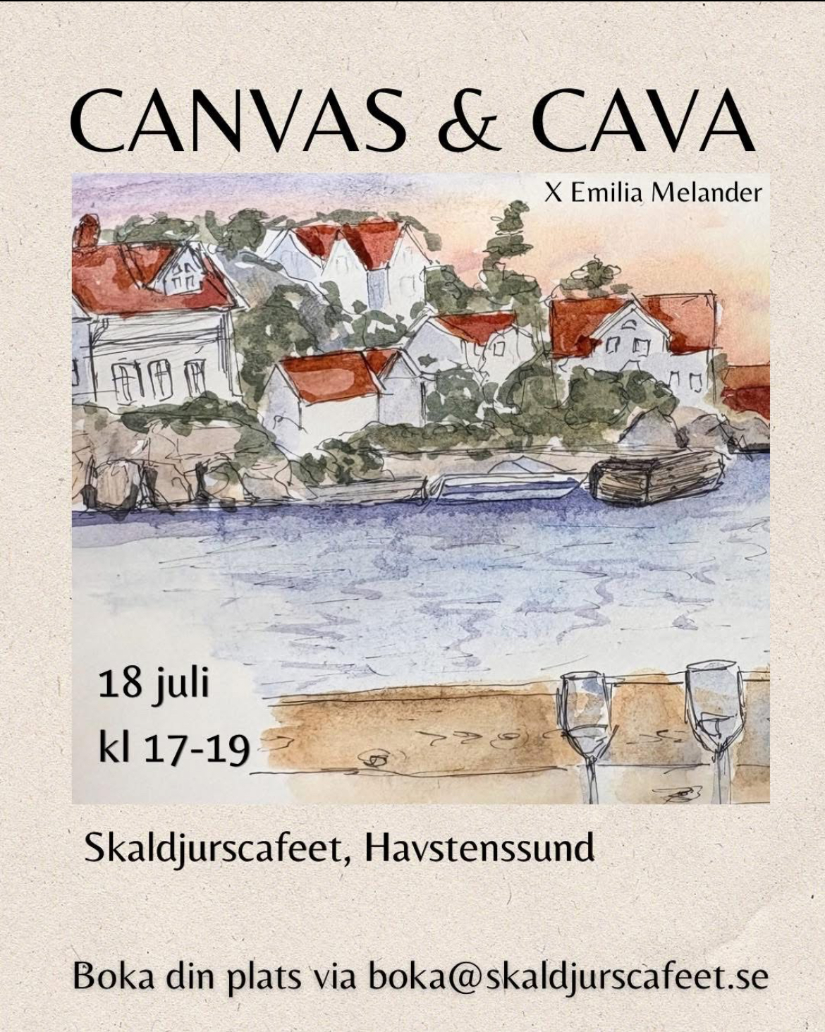 Canvas & Cava med Emilia Melander