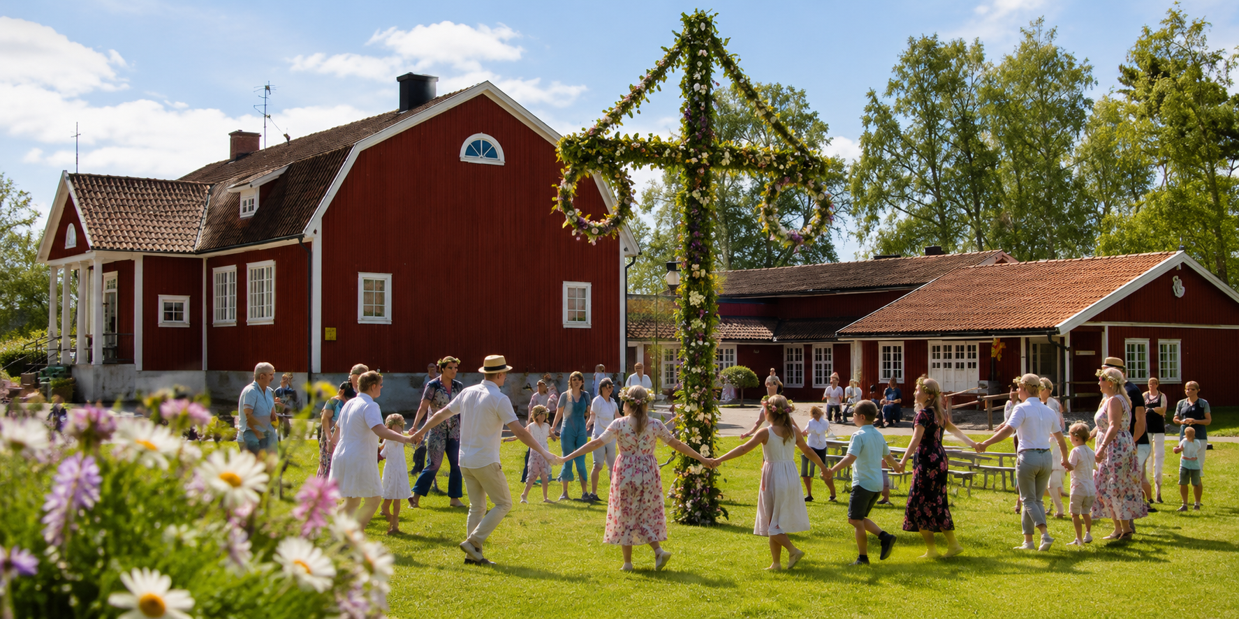 Midsommarfirande i Lyrestad