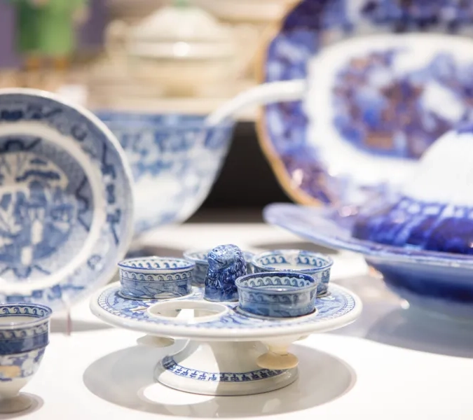 Blått porslin