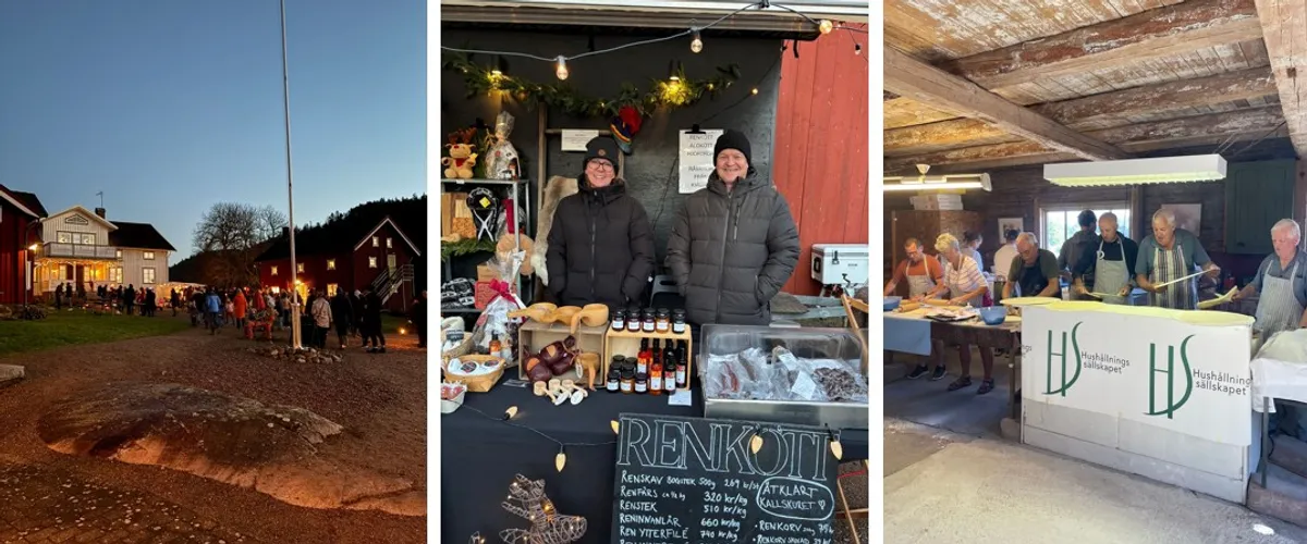 Julmarknad på Röe gård