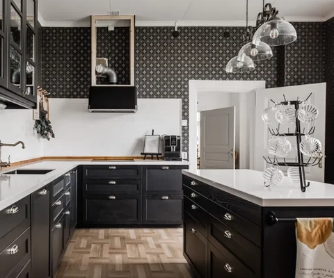 Köket på Hova Prästgård B&B
