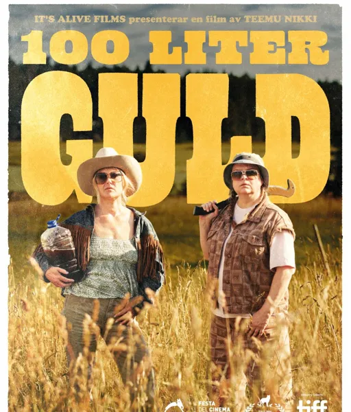 filmaffisch med två kvinnor stående på ett sädesfält