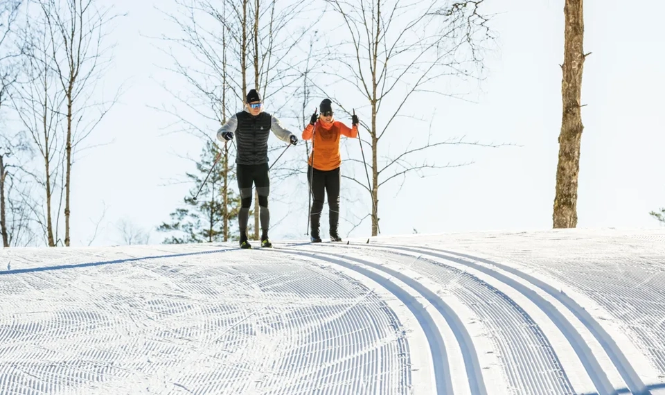 Skidåkning på Lassalyckan