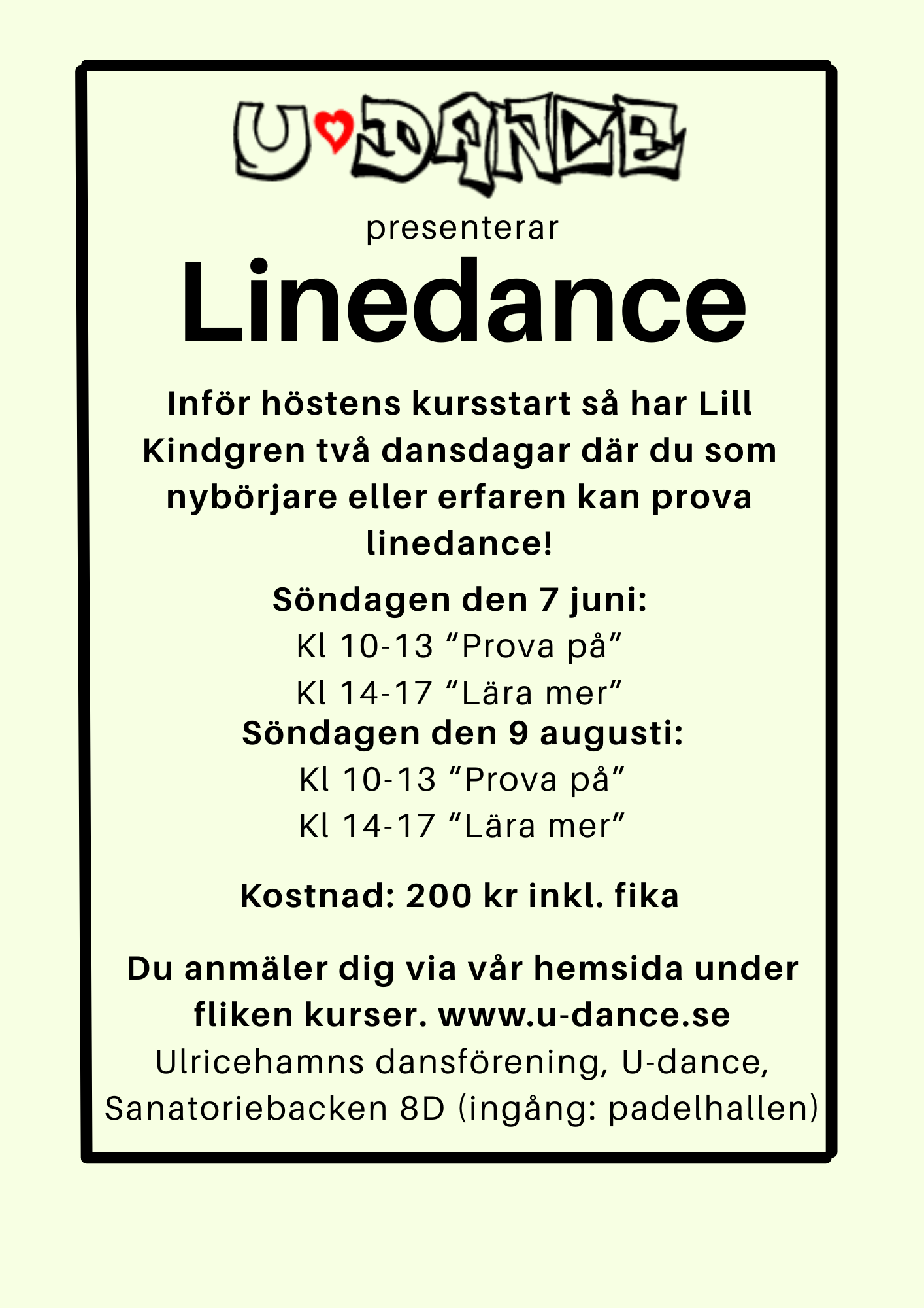 Prova på linedance