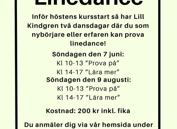 Prova på linedance