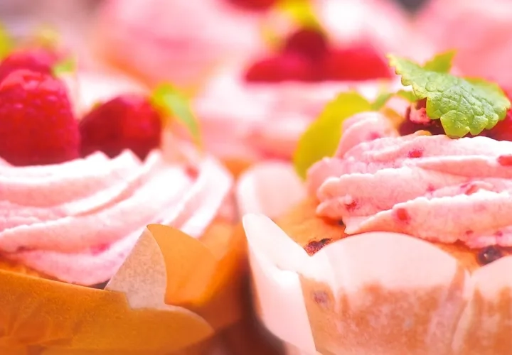 Cup cakes rosa