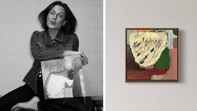 Bild på Anna Dalborg och hennes konst