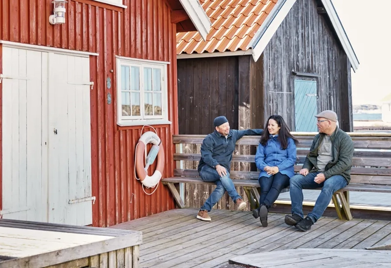 Människor som deltager på konferens i Bohuslän