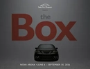 En affisch för filmen the box med en bild av en bil.