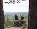 Vandring i skogen.