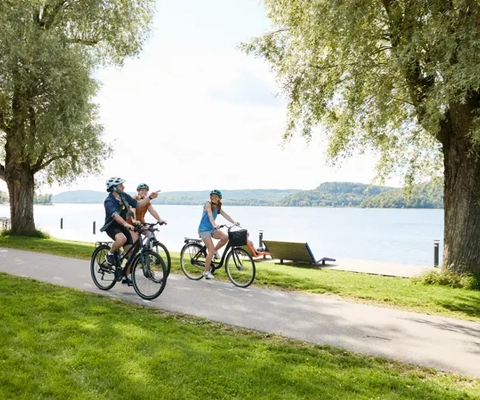 Vänner som cyklar Ätradalsleden