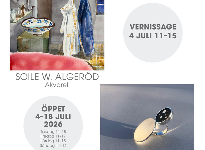 Soile W  Algeröd och Catarina Hjälmen i Lysekils Konsthall
