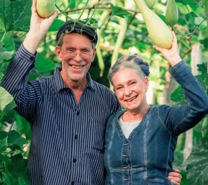 Marie och Gustav Mandelmann från Mandelmanns Trädgårdar 