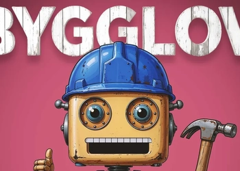 En seriefigur som håller i en hammare och en skiftnyckel.