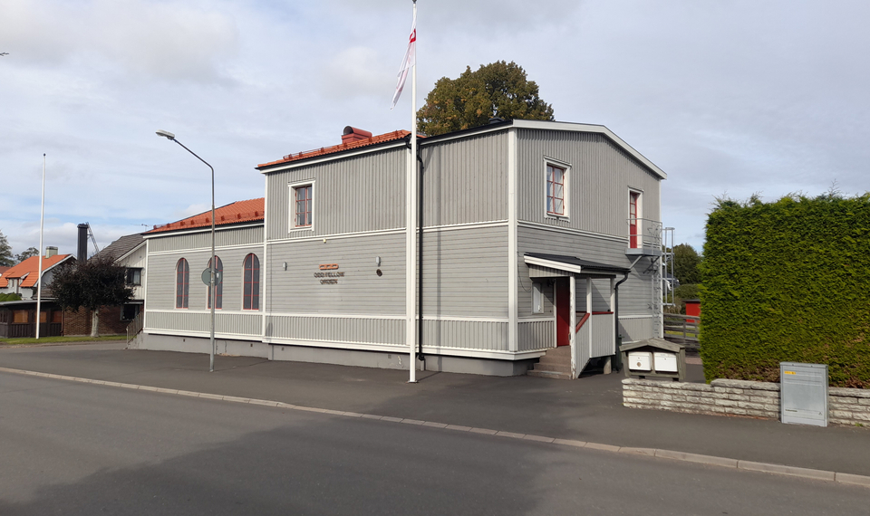 Bild på Odd Fellows lokal.