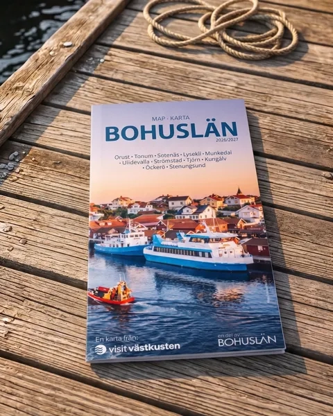 En karta som ligger på en träbrygga.