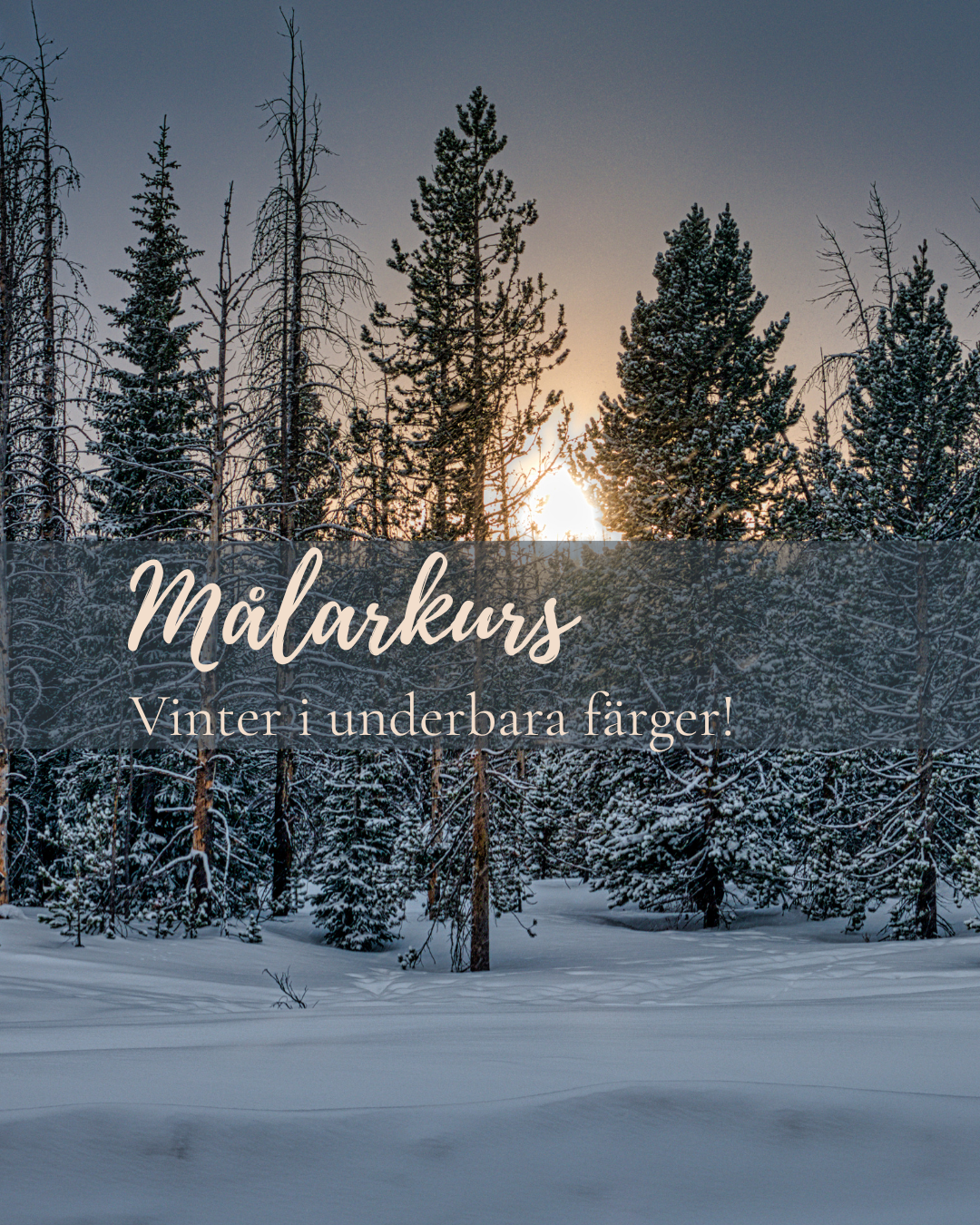 Målarkurs: Vinter i underbara färger!