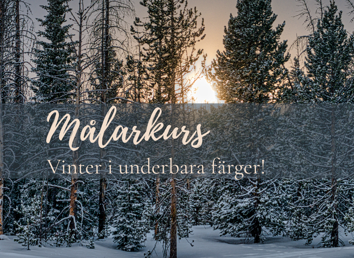 Målarkurs: Vinter i underbara färger!