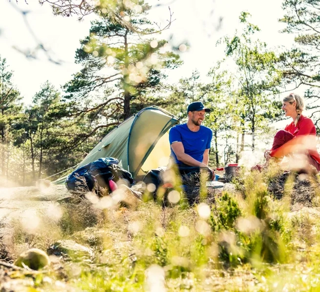 Vandrare längst med Bohusleden