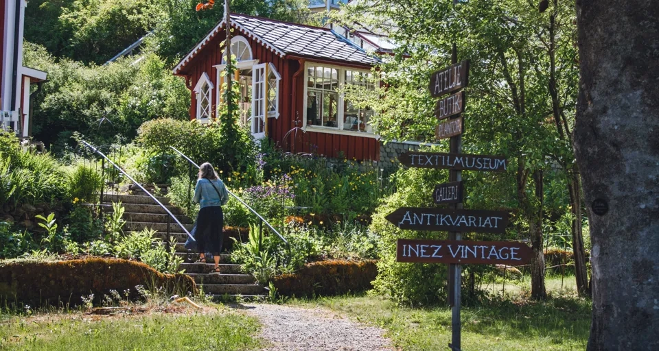 Besöksträdgård i Dalsland.