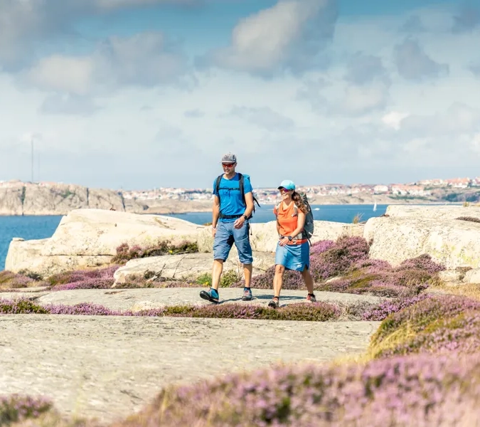 Vandrare på Kuststigen