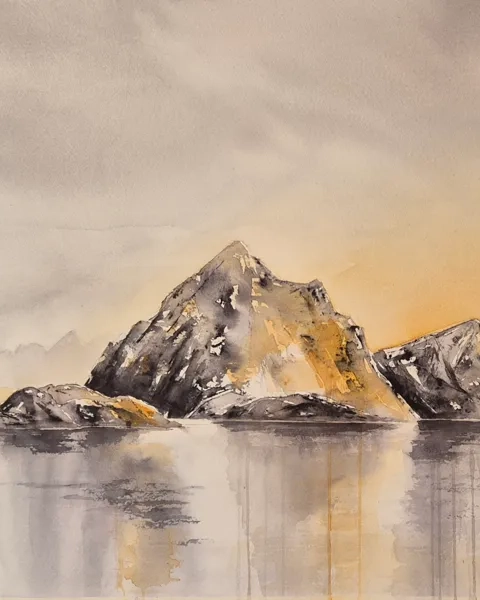 Akvarell av Elisabeth Wikström