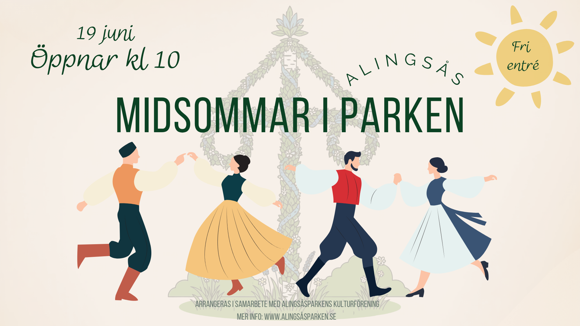 Midsommar i Alingsåsparken