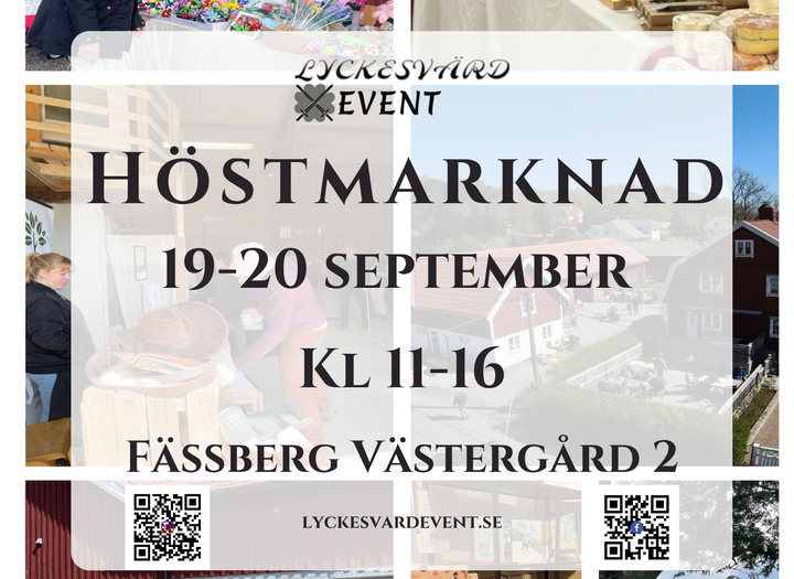 Höstmarknad i Fässbergs by