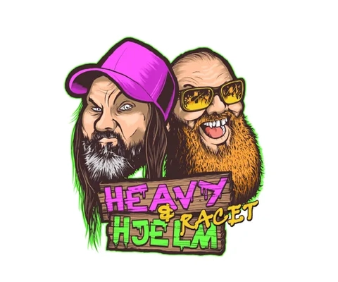 En tecknad bild på två män med skägg.