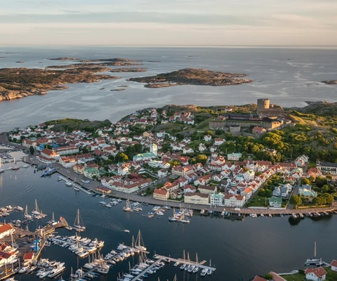 Flygvy över Marstrand