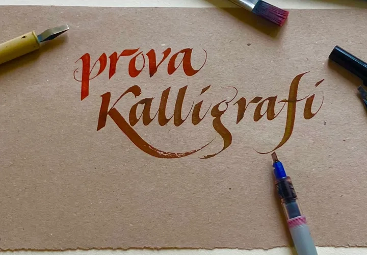 Prova på kalligrafi