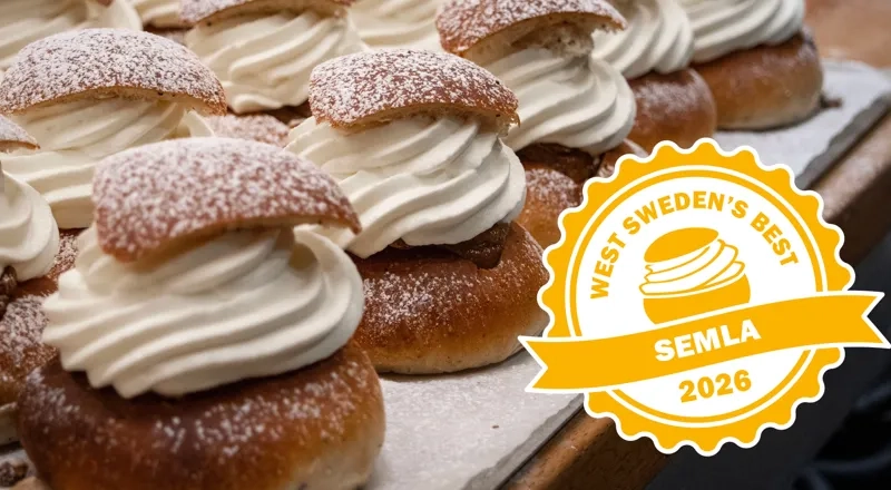 Bild på semlor med logga