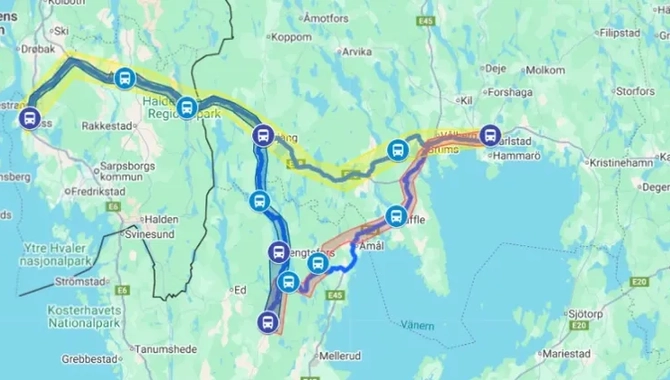 Cykelbuss karta