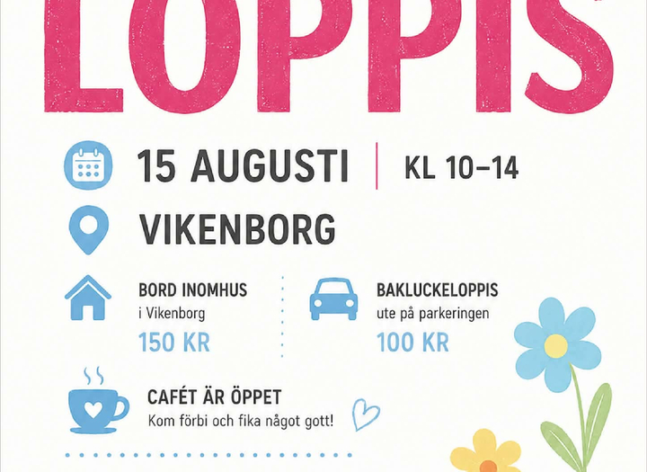 Loppis på Vikenborg!