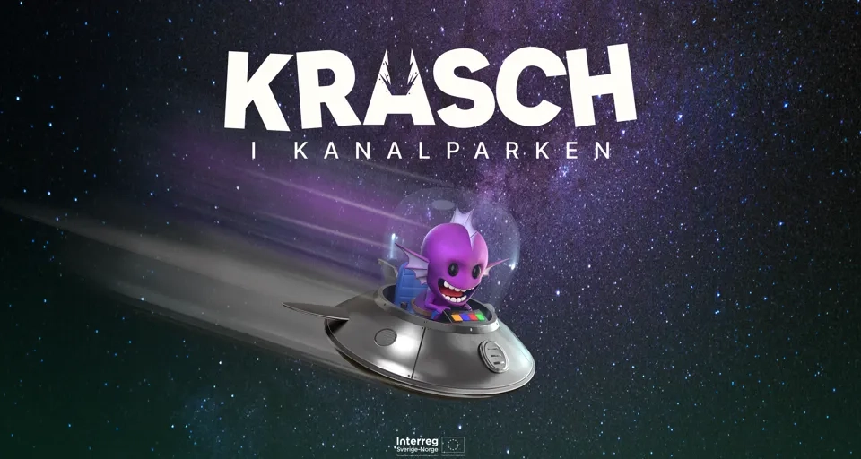 En tecknad bild av en utomjording i ett rymdskepp