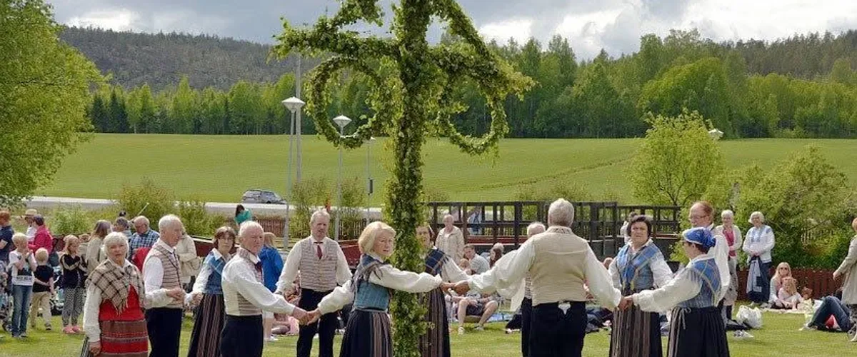 Midsommar på Slussen