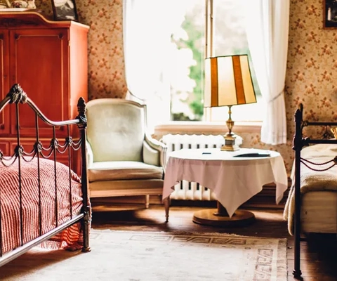 Rum på Villa Sjötorp