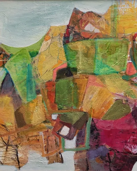 Målning "Skördetid" av Annette Theodoridis