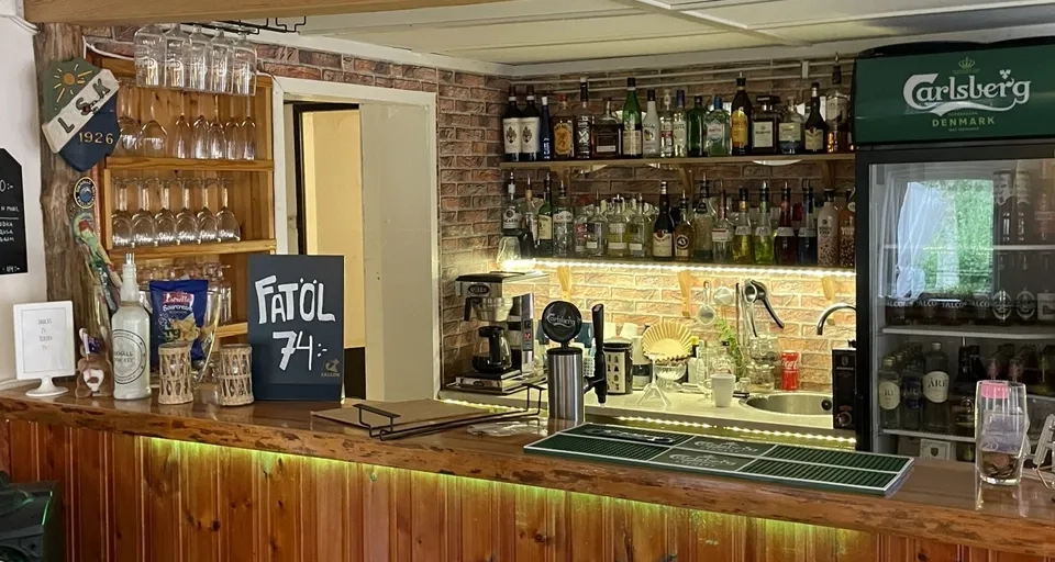 Receptionen på Sikhall Camping